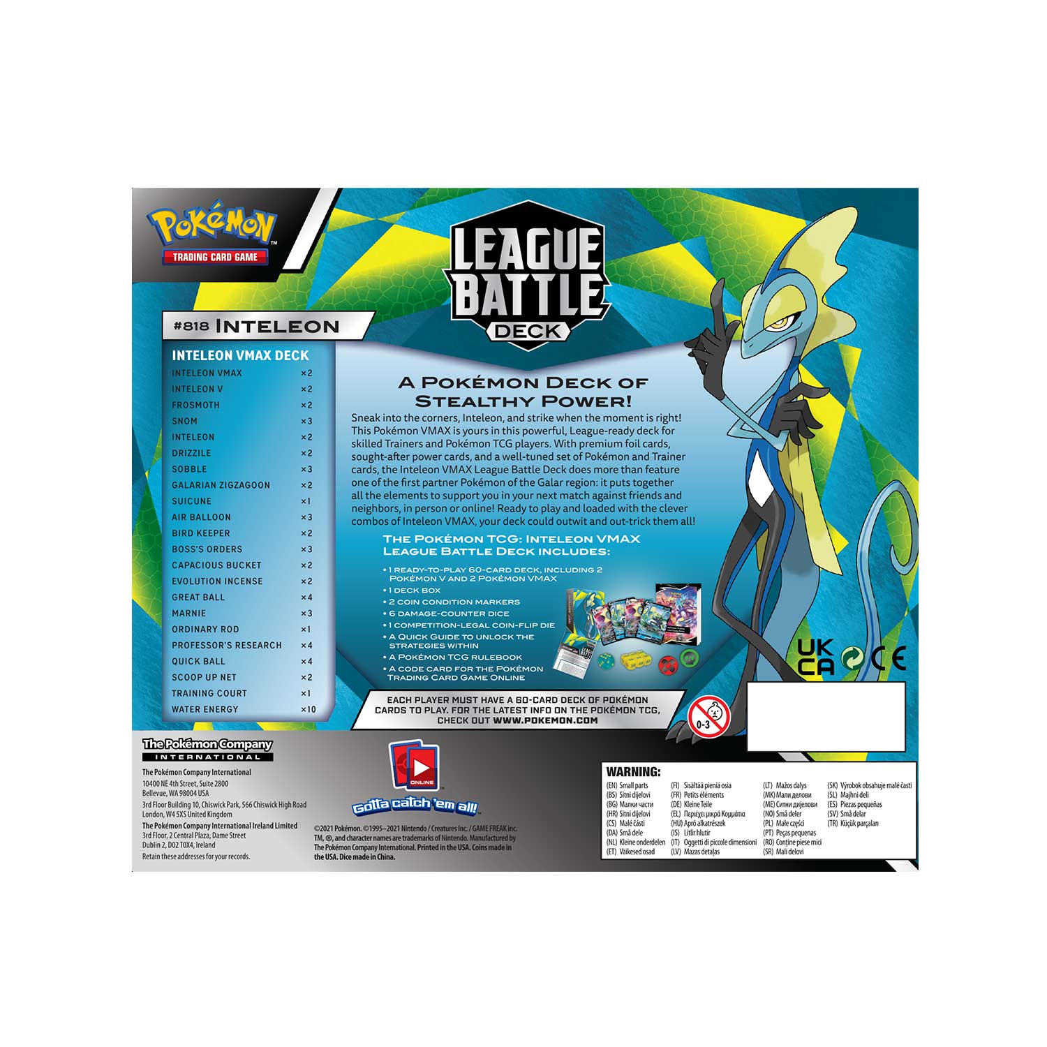 Spanish Pokemon League Battle Deck Trading Card game