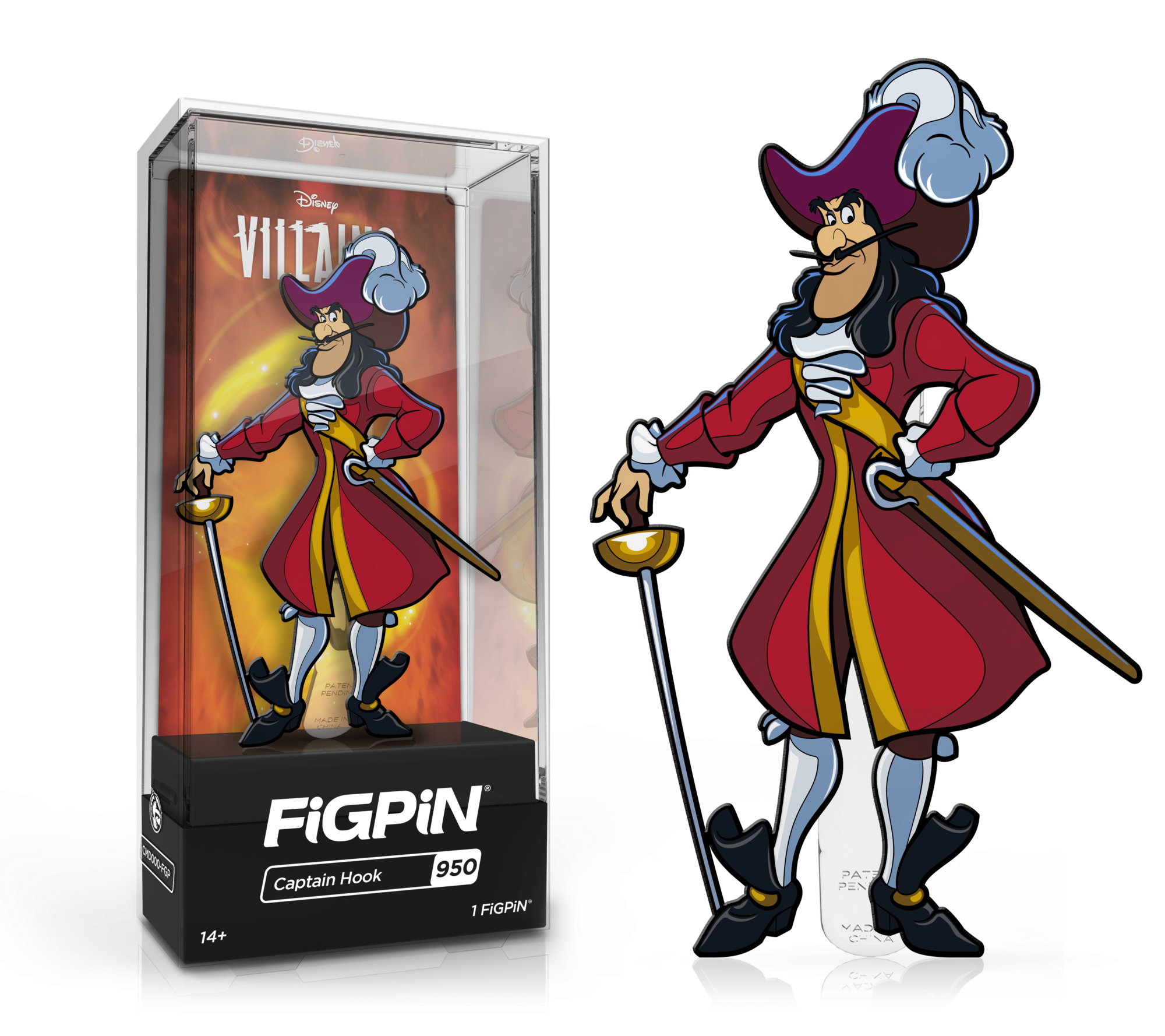 FiGPiN Disney Villains Captain Hook #950